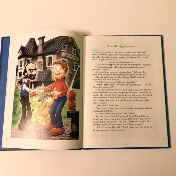 Vintage 1990 Garfields Scary Tales Book Grosset and Dunlap - Picture 10 of 16